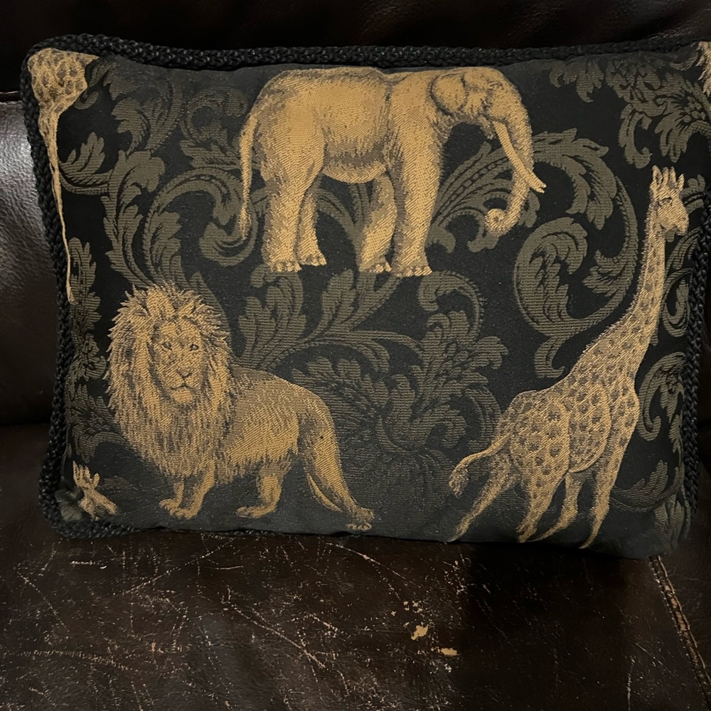 Elegant Safari Animal Accent Pillow